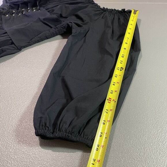 Spoon Jeans Blouse Corset Tie Peplum Elastic Boat Neck Womens 2X Black - Picture 11 of 12